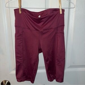 Source Unknown Red Bike Shorts with Stretchy Fit